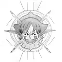luffy tattoo design idea