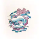 cloud tattoo design idea