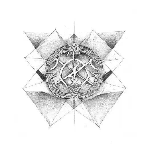 Anarchy sign tattoo design idea