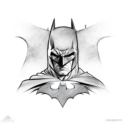 Batman spade tattoo design idea