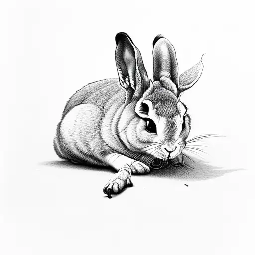 bad bunny tattoo design idea