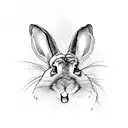 bad bunny tattoo design idea