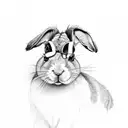 bad bunny tattoo design idea