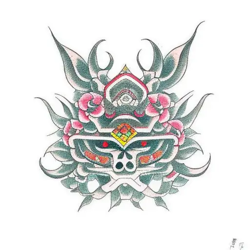 guerrero maya tattoo design idea
