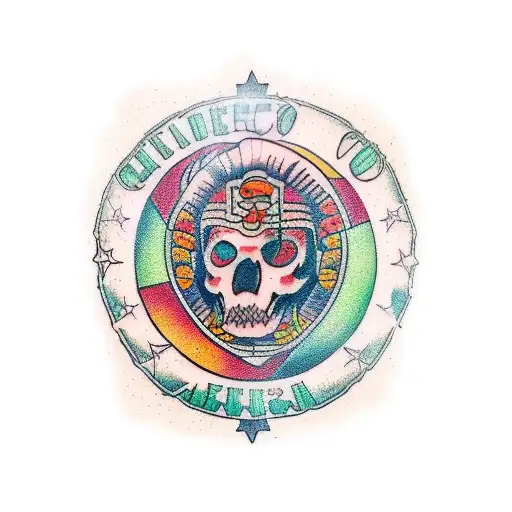 guerrero maya tattoo design idea