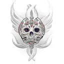 guerrero maya tattoo design idea