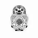 matryoshka blackberries tattoo design idea