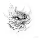 cuervo de fuego  tattoo design idea