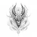 cuervo de fuego  tattoo design idea