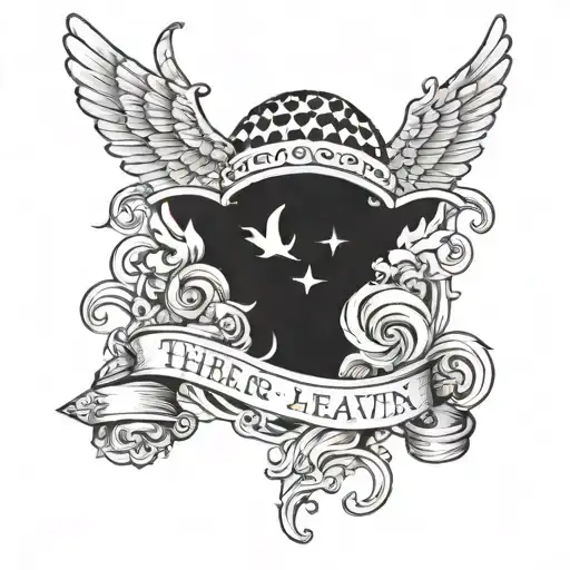 There's no heaven for a thug  tattoo design idea