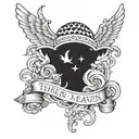 There's no heaven for a thug  tattoo design idea