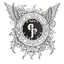 There's no heaven for a thug  tattoo design idea