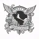 There's no heaven for a thug  tattoo design idea