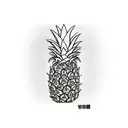 Pineapple tattoo design idea