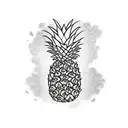 Pineapple tattoo design idea