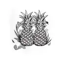 Pineapple tattoo design idea
