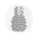 Pineapple tattoo design idea