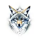 coyote tattoo design idea