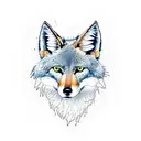 coyote tattoo design idea