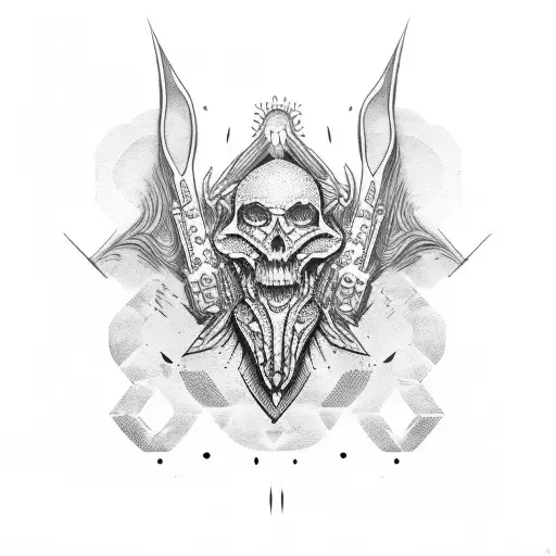 rock n roll tattoo design idea