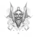 rock n roll tattoo design idea