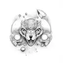 rock n roll tattoo design idea