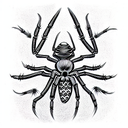Spider tattoo design idea