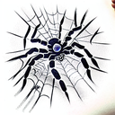 Spider tattoo design idea