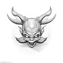 devil baby tattoo design idea