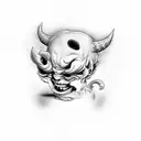 devil baby tattoo design idea