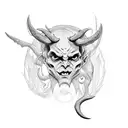 devil baby tattoo design idea