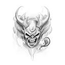 devil baby tattoo design idea