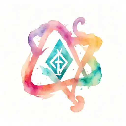 trans symbol tattoo design idea