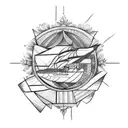 portuguese tiles pattern tattoo design idea