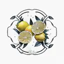 lemon tattoo design idea