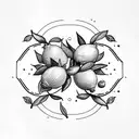 lemon tattoo design idea