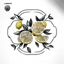 lemon tattoo design idea