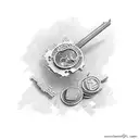 money key tattoo design idea