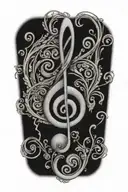 treble clef tattoo design idea