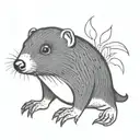 little Mole tattoo design idea