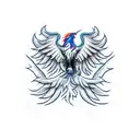Phoenix motorcycle  tattoo design idea