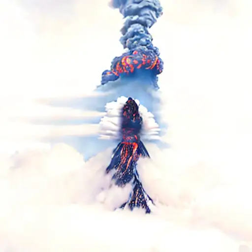 volcano,mountain,clouds tattoo design idea