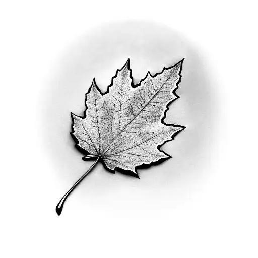 Maple Leaf tattoo design idea