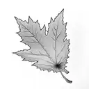 Maple Leaf tattoo design idea