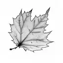 Maple Leaf tattoo design idea