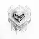 man without heart tattoo design idea