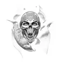 man without heart tattoo design idea