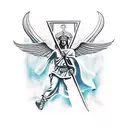 saint michael tattoo design idea