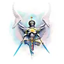 saint michael tattoo design idea