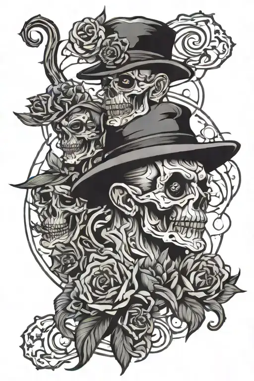 ganster old school tattoo design idea